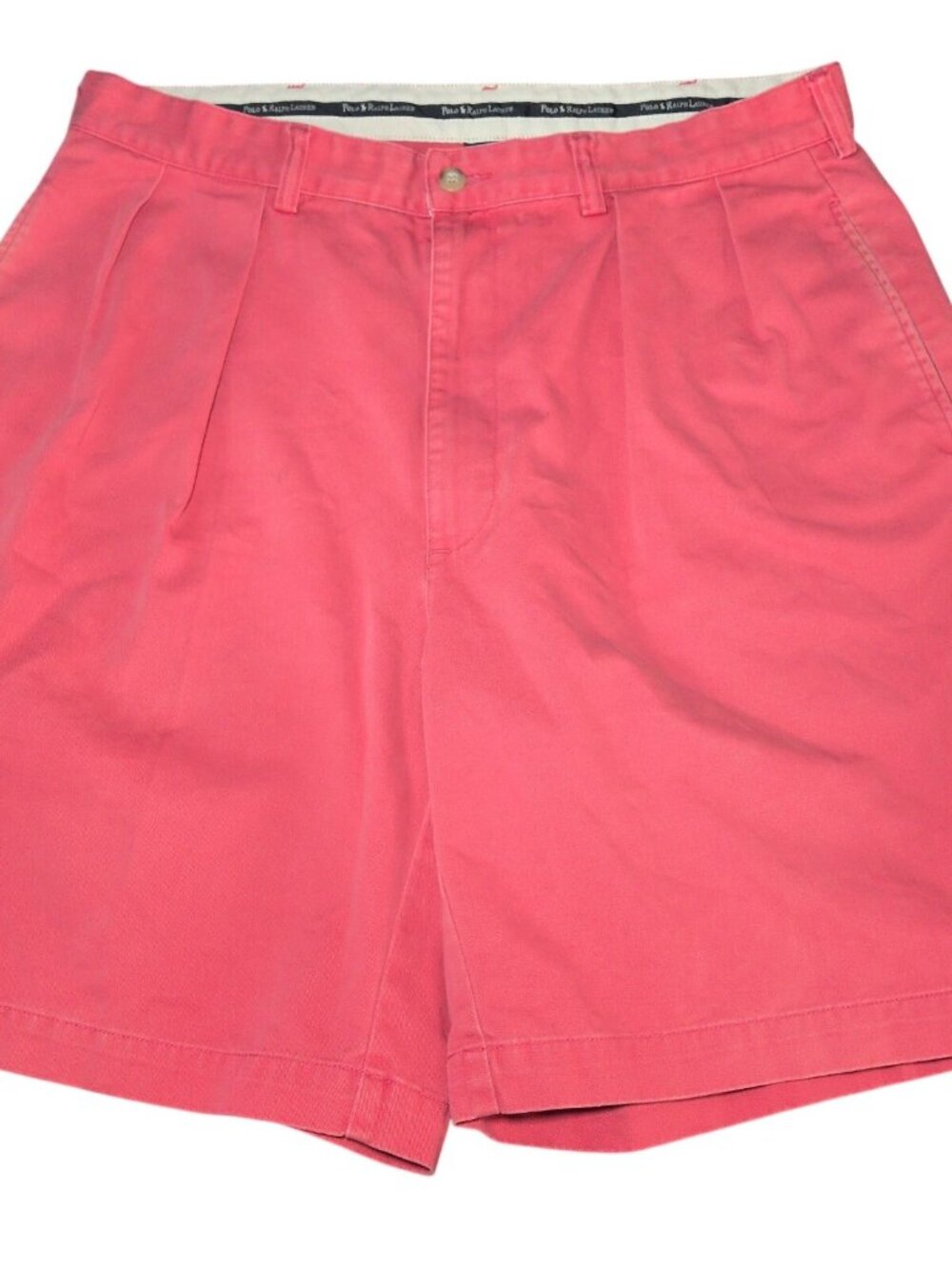 Polo Ralph Lauren Tyler Shorts Mens 34 Pink Chino Preppy Summer Casual Wear